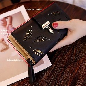 New black Vegan Leather Wallet